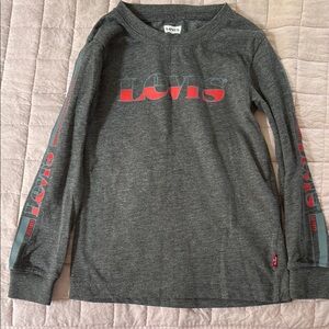 Levi's Kids Gray Long Sleeve Shirt